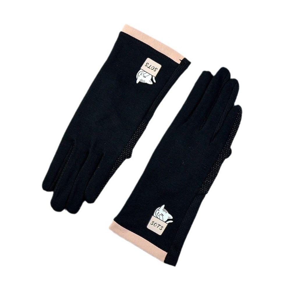 Cotton Driving Gloves Non-slip Sunscreen Gloves New Women's Sun Protection Gloves  Ladies