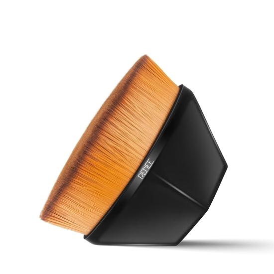 RENEE Kabuki Ultra-soft Brush (Black) - Ideal for Powder and Liquid Makeup, Ensures Quick and Even Application