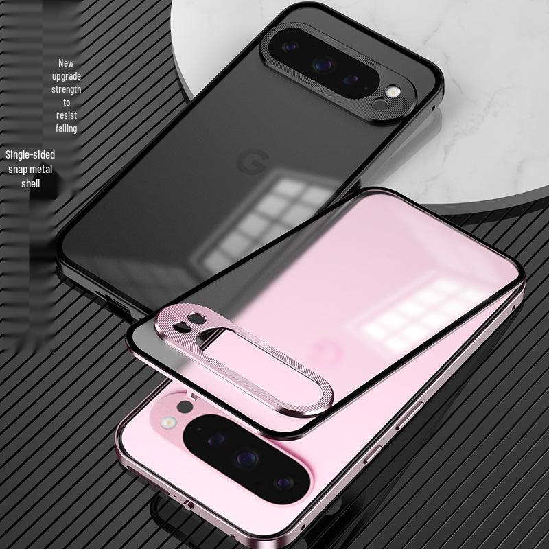 Чехол для телефона Google Pixel 10 Pro XL с металлическим каркасом и магнитной застежкой