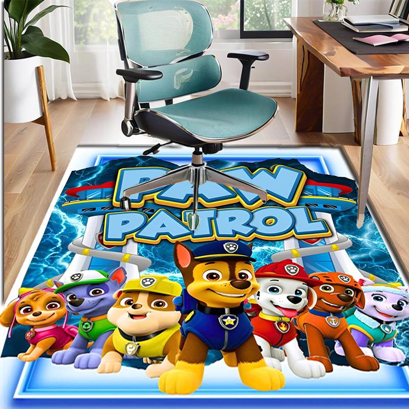 PAW Patrol Pattern Rug, Indoor/Outdoor Mat, for Picnic, Gameroom, Bedroom, Office, Living Room, Home Decor Carpet, Birthday Gift