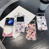 3 шт. складной противоударный чехол для Samsung Z Flip6 Flip5 Flip4 для Magsafe Magnetic Colorful Love Hearts Pattern Clear Hard Pc Slim Case Cover