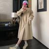 Windbreaker Coat for Women Spring and Autumn New Korean Style Loose Japanese Style Casual Small British Style Long Coat