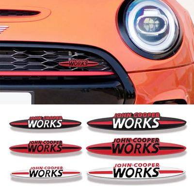 Металлические наклейки-эмблемы JCW John Cooper Works для Mini Coopers Clubman Countryman Наклейка на автомобиль R50 R52 R53 R55 R56 R57 R58 F55