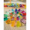 New Design Montessori Toys See Through Rainbow Lucite Stacking Blocks Acrylic HighTransparent for Kids Open Play