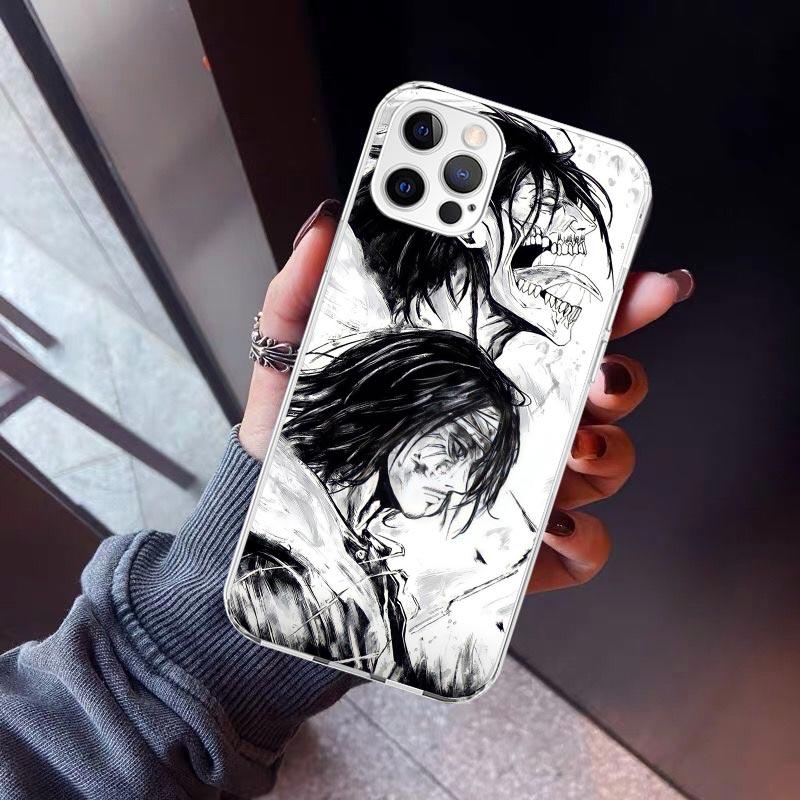 A-Attack on T-Titan Eren Yeager Phone Case For iPhone 17 Air 16 15 Pro Max 14 Plus 13 Mini 12 11 Cover 7 8 SE Silicone Shell Pri