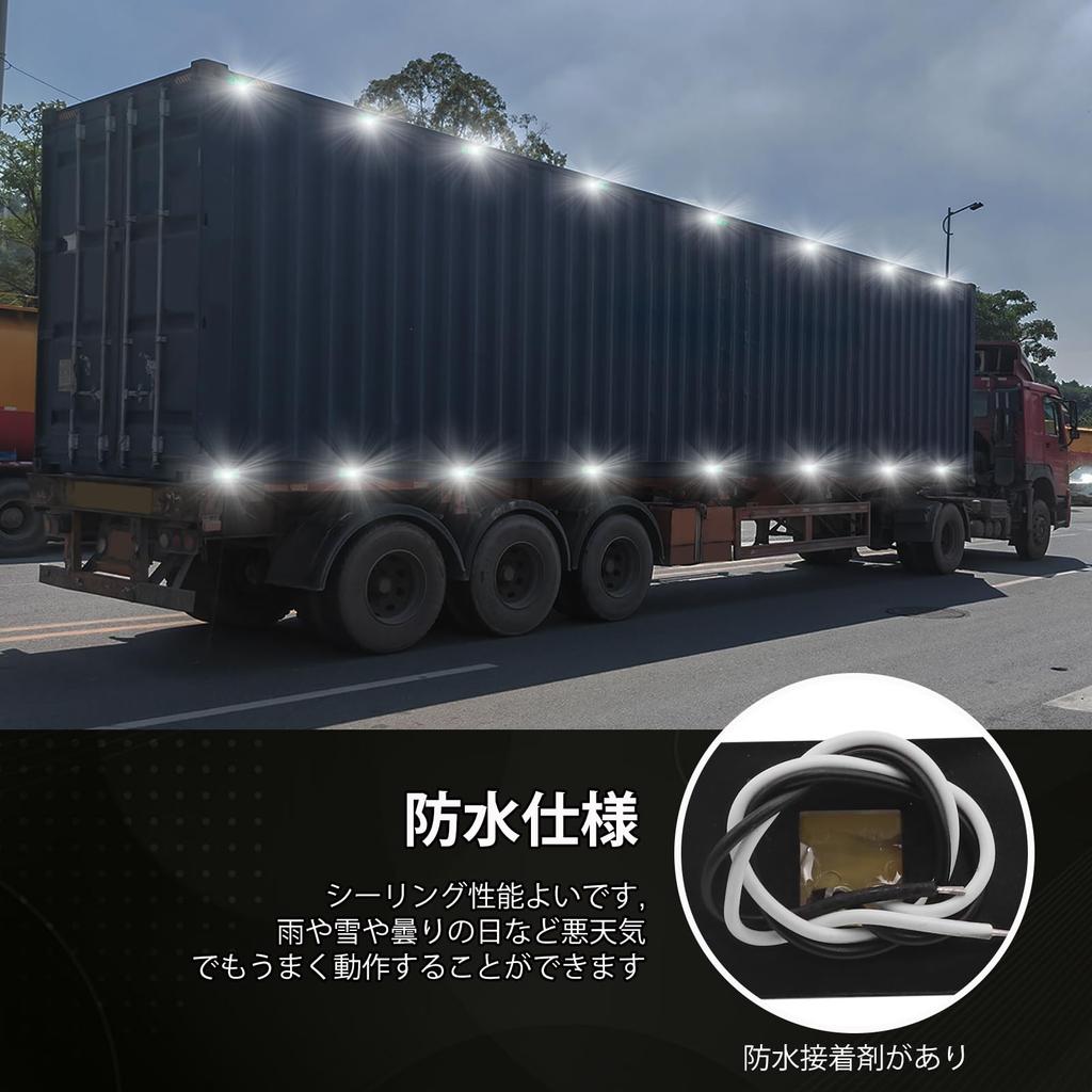 LED Side Marker Clearance Lights, Side Marker Lights, Surface Mounted Little Boat Marine LED