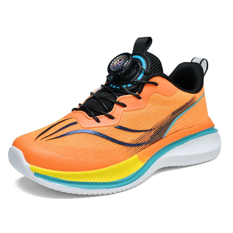 Lightweight Autumn Double Mesh Breathable Girls Outdoor Casual Running Shoes Medium and Older Children's Four Seasons Shoes Soft