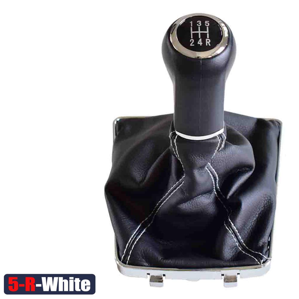 Белый/черный кожаный чехол для багажника OPEL ASTRA III H 1,6 VAUXHALL 2004 2005 2006-2010, ручка переключения передач