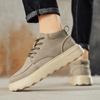 Модные осенние и зимние высокие мужские туфли Модные и универсальные стили дизайна Для отдыха на свежем воздухе Для ходьбы, упражнений Теплая Молодежная обувь