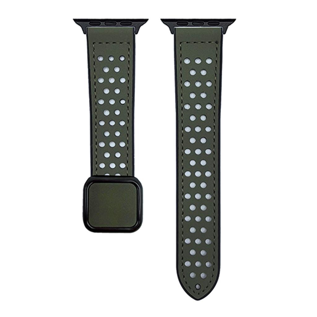 Ремешок для Apple Watch Series 10 Ultra 9 8 7 SE 6 5 4 3 2 1 46 мм 49 мм 45 мм 44 мм 42 мм Квадратная магнитная застежка Силиконовый ремешок