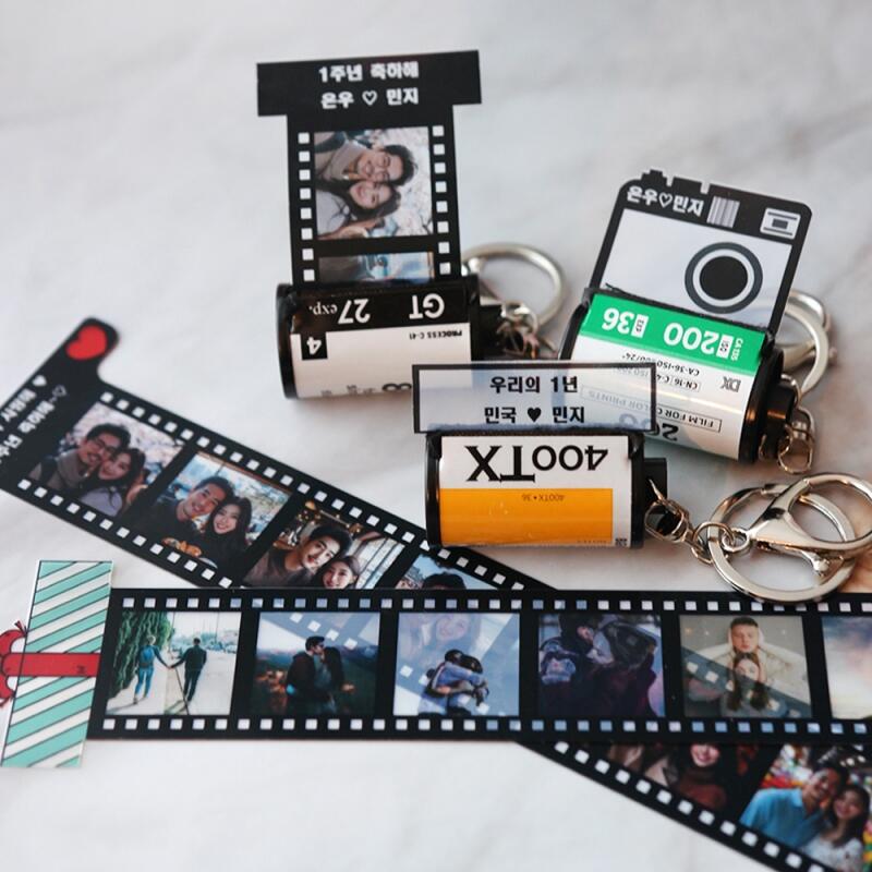 Брелок для ключей Life Photo Film Canister с 4 вырезами и 8 вырезами (для вторичной переработки).