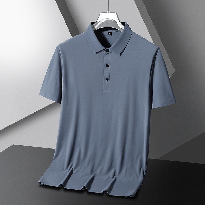 Мужские летние повседневные рабочие рубашки-поло с короткими рукавами Тактическая футболка с 3 пуговицами Футболки для тренировок Быстросохнущие влагоотводящие спортивные поло для гольфа с воротником