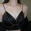 GemChic Women's Fashion Sexy Inset Zircon Breast Chain Body Bead Chain Personality Birthday Christmas Jewelry Gift