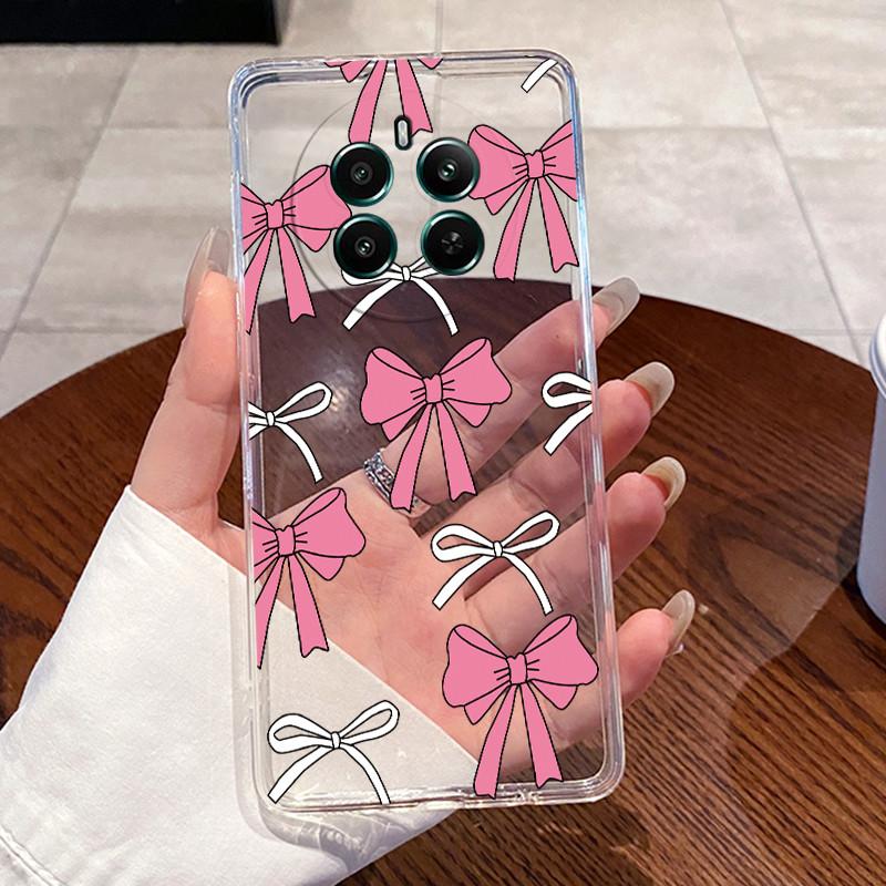For Realme 12 4G Case RMX3871 Luxury Cute Love Rabbit Cartoon Funny Clear TPU Soft Silicone Back Cover For Realme12 4G Cases