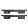 2 Pair Stove Gap Filler Stainless Steel Stove Counter Gap Cover Range Trim Kit 35-70cm for Kitchen Stovetop Black