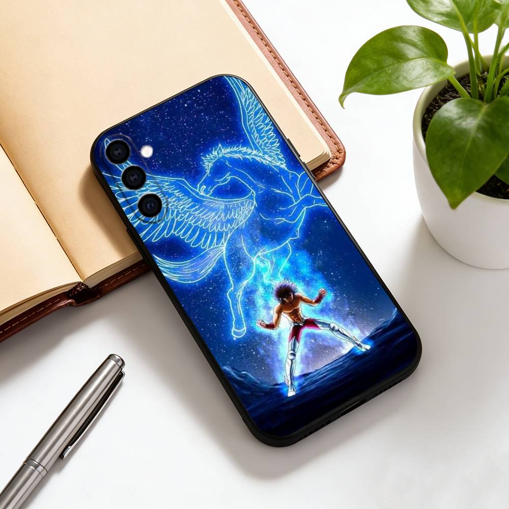 Чехол для телефона Saint Seiya Черный Силиконовый Мягкий Для Samsung Galaxy A73,A72,A71,A70,A53,A52,A51