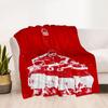 Red Tree Forest Logo Flannel Blanket-Soft and Suitable for Sofas,Beds,Offices,Travel,All Seasons,Great Gift for Holidays and Birthdays.
