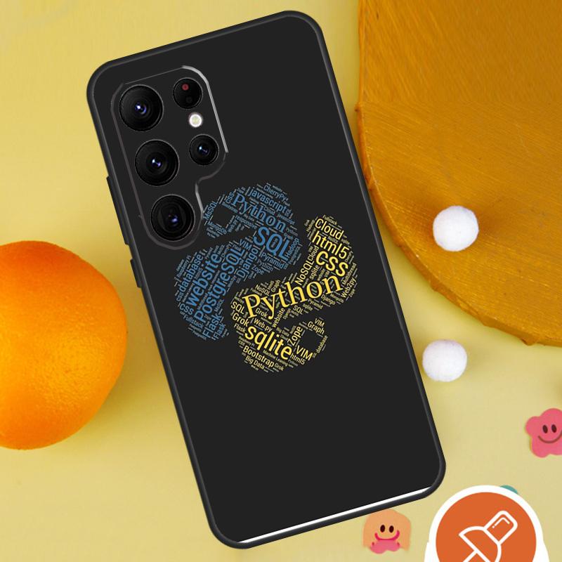 Programming Coding Phone Case For Samsung Galaxy S25 Ultra S24 S22 S21 Ultra S9 S10 S20 Plus S23 FE Funda Cover