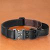 Soft Real Leather Dog Collar Genuine Leather Durable Collars with Safe Buckle Handle for Medium Large Dogs German Shepherd