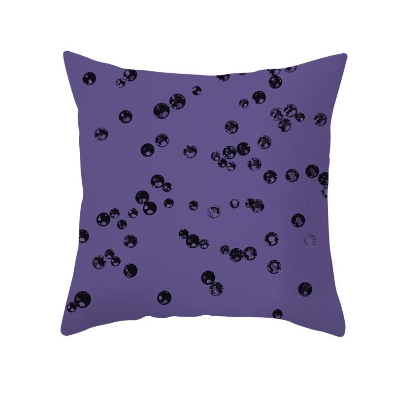 Чехол на подушку с геометрическим фиолетовым мраморным принтом для дома, гостиной, украшения дивана, квадратная подушка, чехол для подушки 45x45 см