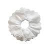 1PC Oversized Cotton Lace French Hair Bands Hair Scrunchie Elastic Accessories Layer Hair Doubl P9X0
