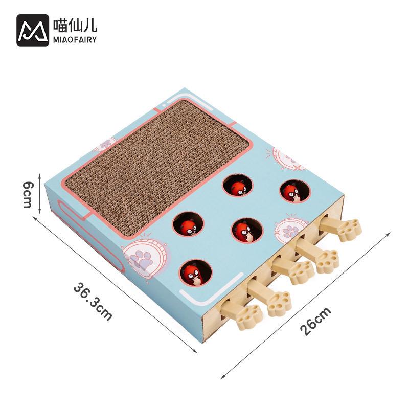 Игрушки для кошек Интерактивные игрушки из цельного дерева «Бей крота» для домашних кошек Игра «Поймай мышей» для котят