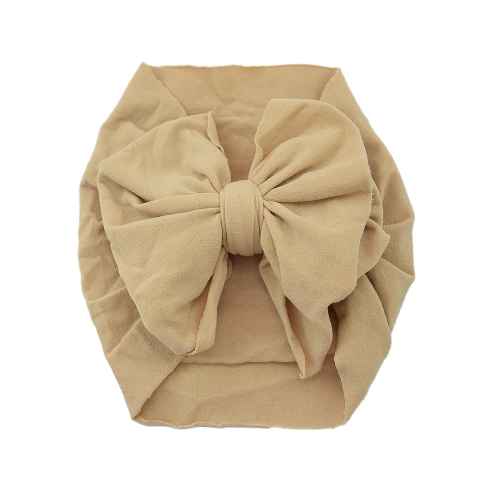 Детские аксессуары для волос, нейлоновая детская повязка на голову с большим бантом, супер мягкая широкая повязка на голову, детские чулки, повязка на голову