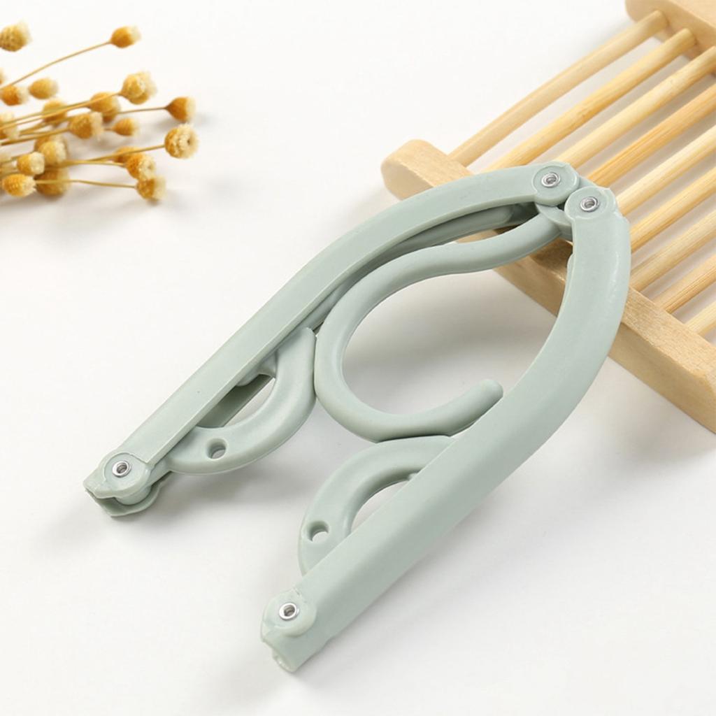 New Portable Folding Plastic Coat Hanger Travel Foldable Hanger