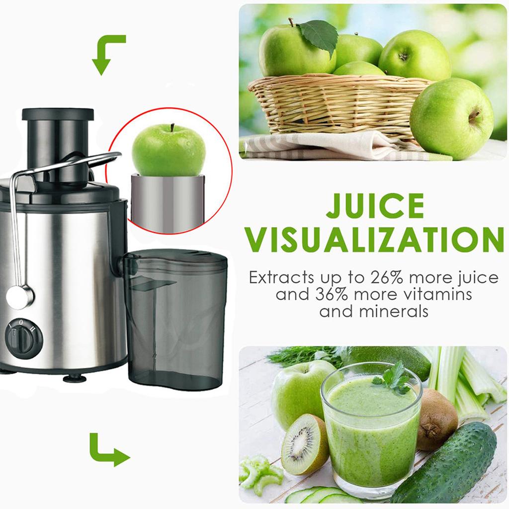 Juicer Machines Extractor 800W Centrifugal Juicers Electric Anti-Drip 2 Speed Adjustable with Juice