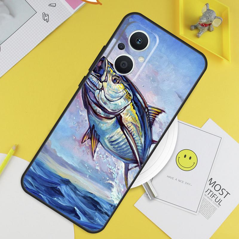 Чехол с тунцом Bluefin для OPPO Reno 7 8 8T 2Z 4Z 5Z 6 Lite 10 Pro OPPO Find X5 X6 Pro X2 Lite X3 Neo