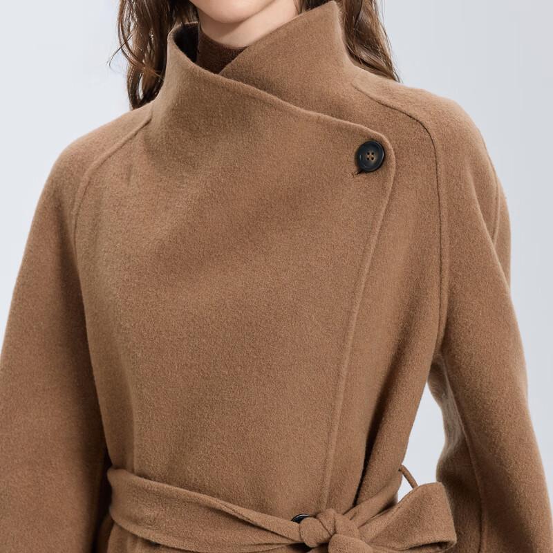 Sancai 2025 Зимнее Длинное Двустороннее Шерстяное Пальто