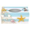 Mediterranean Wooden Tissue Box Restaurant Cafe Napkin Tray Home Decoration(starfish)