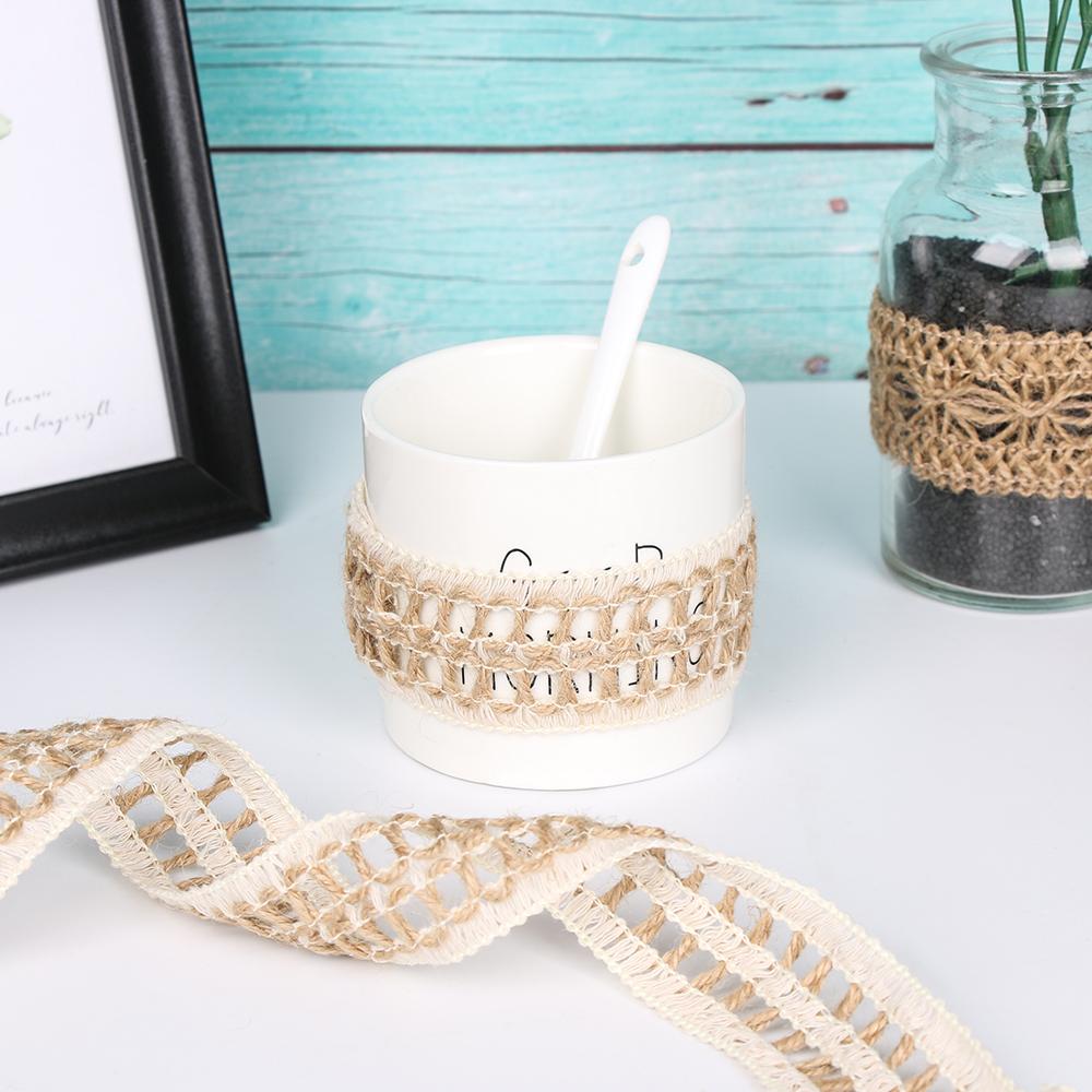 DIY Craft Wedding Decoration Rustic Wrap Hessian Jute Gift Packing Hemp Rope String Natural Burlap