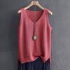 Women's Loose-Fit Camisole: Large, Cool Silk Knit, Sleeveless Vest for Summer