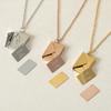Meise Jewelry Нержавеющая сталь Буквенная карточка Ожерелье с памятным дизайном