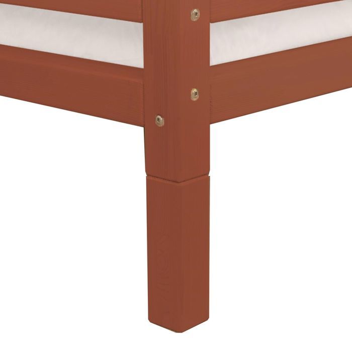 4 pieds de lit 20 cm FOOT rouge brique