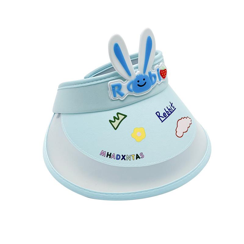 Summer children's sunscreen hats boys and girls waterproof sunshade empty top hat baby big brim UV protection sun hat