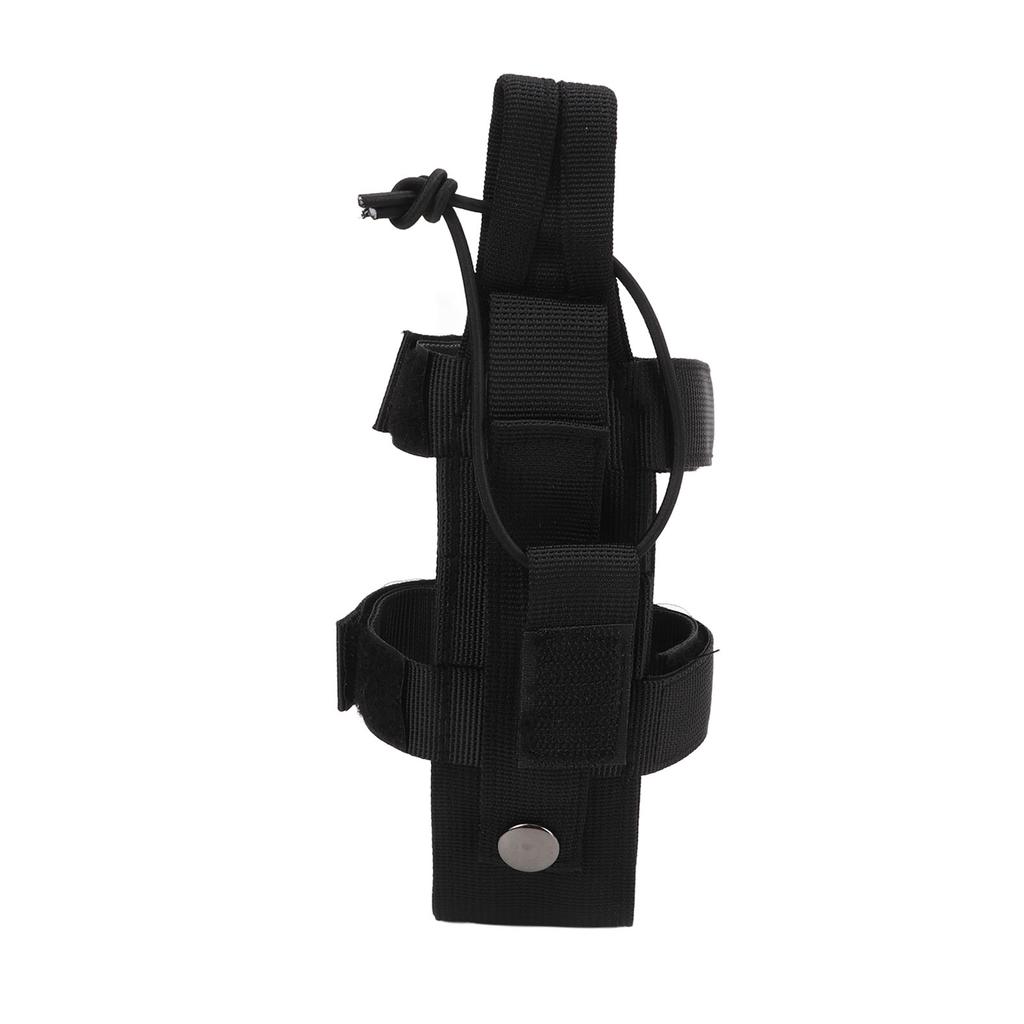 Water Bottle Carrier Camping Hiking Water Bottle Holder Outdoor Adjustable Webbing Kettle Cover Black