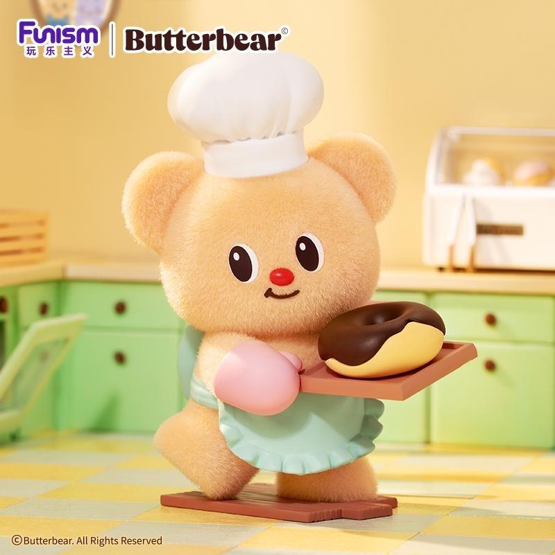 FUNISM Оригинальная слепая коробка ButterBear в рабочие дни Милые декоративные предметы Счастливая работа Полная любви Фигурки Мастера выпечки