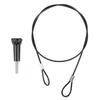60см Страховочный шнур из нержавеющей стали против потери с винтом 1/4 дюйма для GOPRO OSMO Action