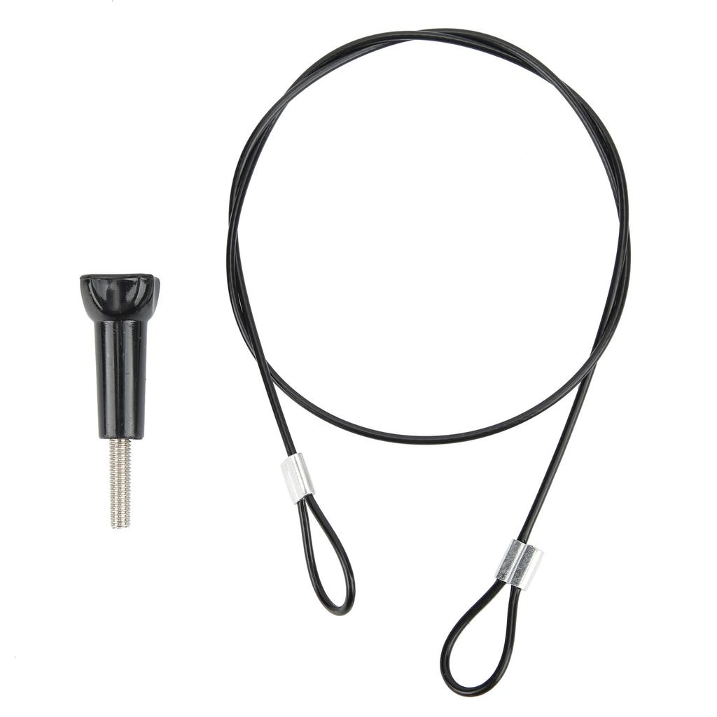 60cm Stainless Steel AntiLost Tether Lanyard with 1 4in Screw for GOPRO OSMO Action