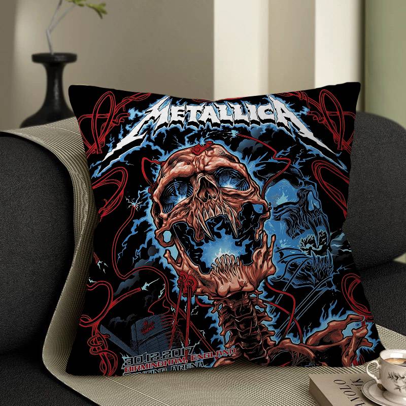 Подушка с чехлом M-METALLICA Cool Cushion Cover Наволочка Обивка Диван Плед для дивана Домашний Декор Наволочка