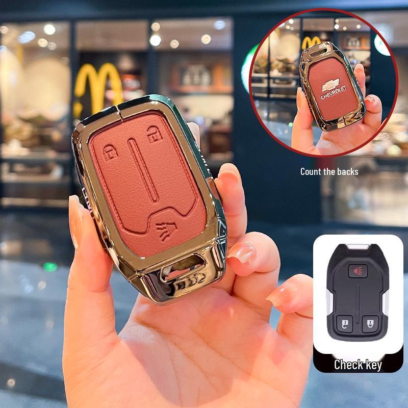 Чехол для ключей Chevrolet K5 Trax Cruze - Звезда Milesuo Металлическая пряжка Оболочка с полным покрытием