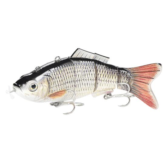 13,5 см/39,3 г/54 г электрическая многосочлененная рыболовная приманка с поплавком, перезаряжаемая через USB, светодиодная светящаяся приманка, роботизированная искусственная приманка, рыболовные принадлежности