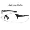 White Frame Photochromic Cycling Glasses - Day & Night UV Protection for Men & Women