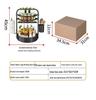 Rotating Kitchen Spice Rack with Jars for BBQ and Countertop Storage