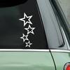 CS30226# 12 X 24см Наклейка Звезды на Автомобиль Виниловая Наклейка Водонепроницаемая Декорация Автомобильные Наклейки
