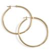 K18 Gold Hoop Earrings 40mm 2mm Width 1 Pair [Speranza] Women's