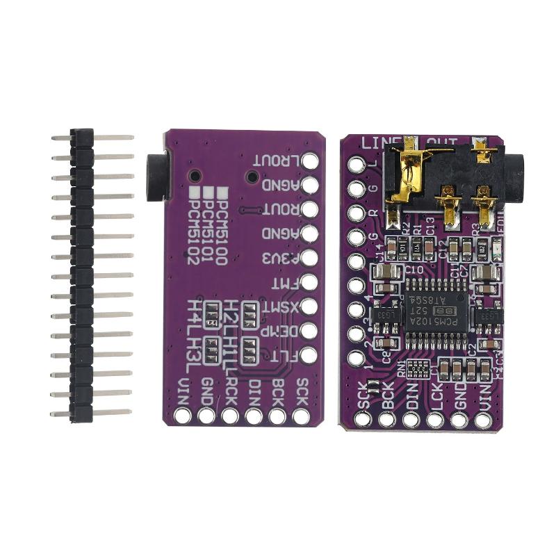 1 Комплект Pcm5102 Интерфейс I2S ЦАП Декодер Плеер Модуль Для Raspberry Pi Формат Phat Плата Цифровой Аудио Плата