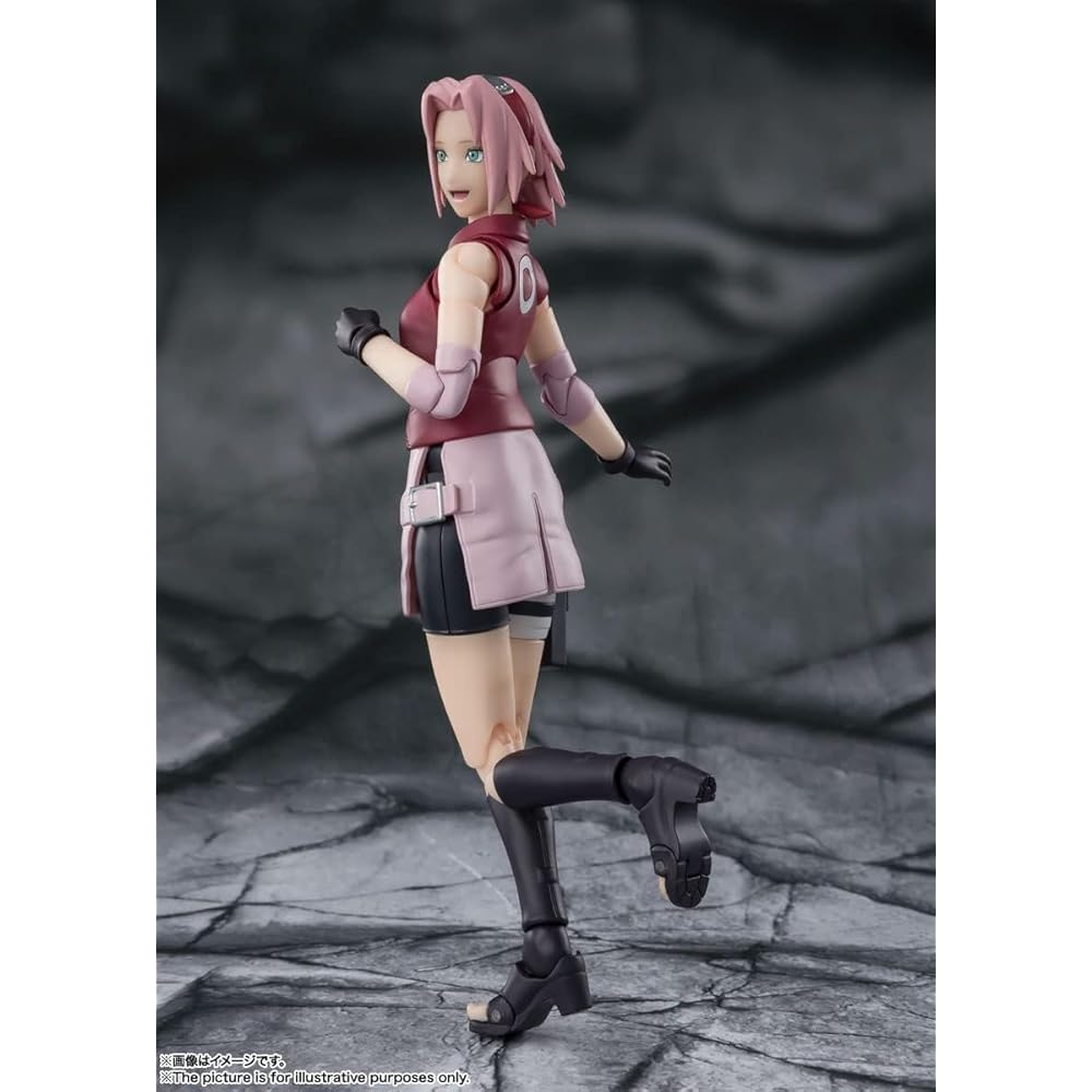 НАРОДЫ ТАМАШИИ SH. Фигурка Наруто Ураганные Хроники Сакура Харуно Figuarts 135 мм ABS ПВХ Окрашенная Подвижная Фигурка
